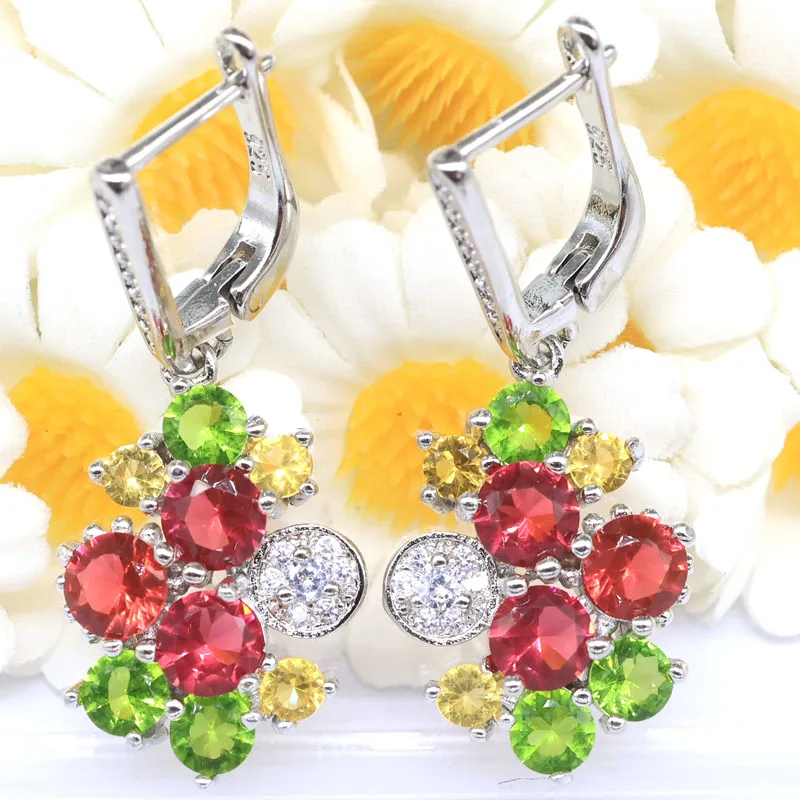 Buy 5 Get 1 Free 36x15mm Multi Color Created Green Peridot Golden Citrine Blue Topaz Mystic Topaz CZ Silver Plated Earrings
Buy 5 Get 1 Free 36x15mm Multi Color Created Green Peridot Golden Citrine Blue Topaz Mystic Topaz CZ Silver Plated Earrings