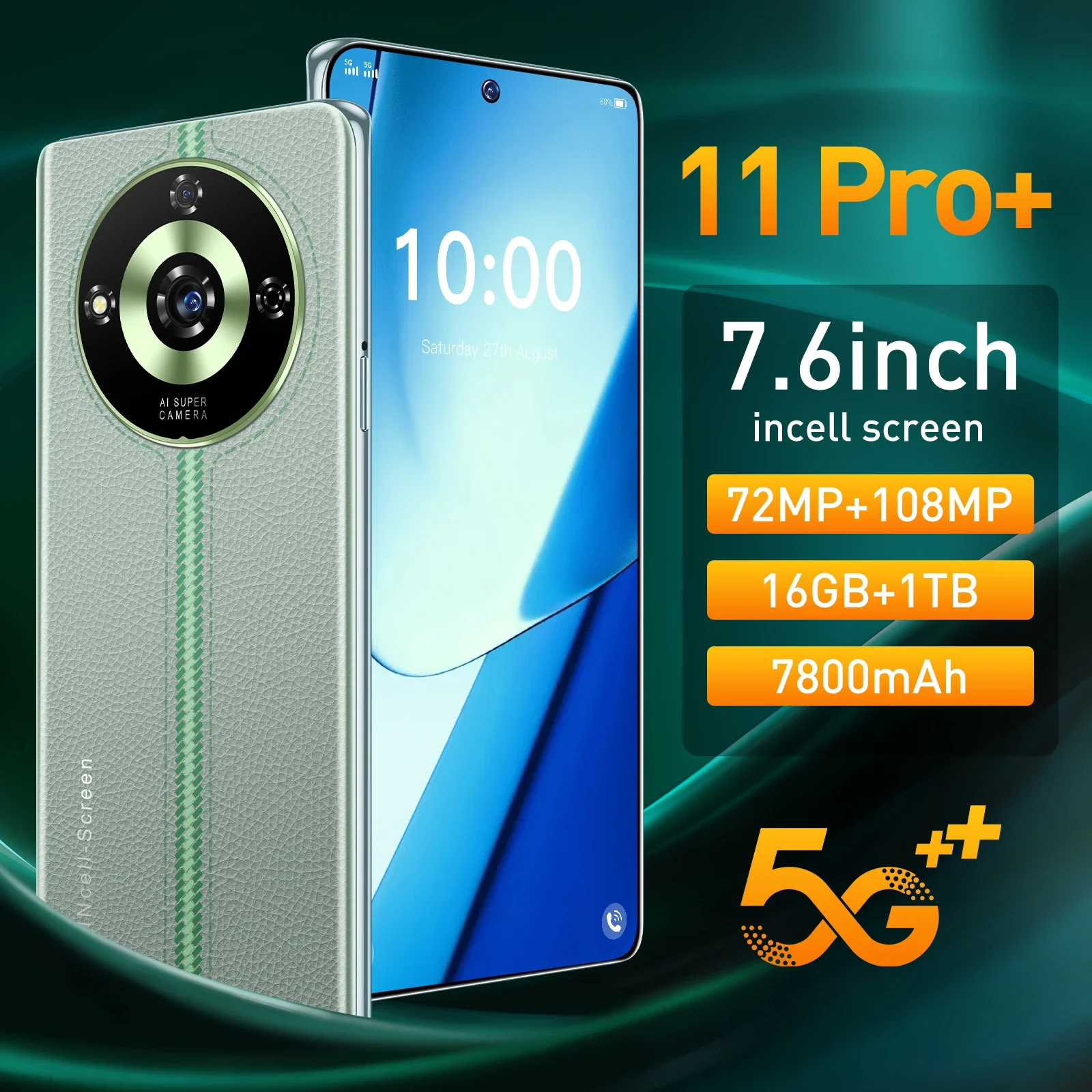 11 Pro+ Smart Mobile Phones Original Smartphone 5G Dual SIM Android 14 Snapdragon 8 gen 3 Cell Phone Global Version Cellphones
11 Pro+ Smart Mobile Phones Original Smartphone 5G Dual SIM Android 14 Snapdragon 8 gen 3 Cell Phone Global Version Cellphones