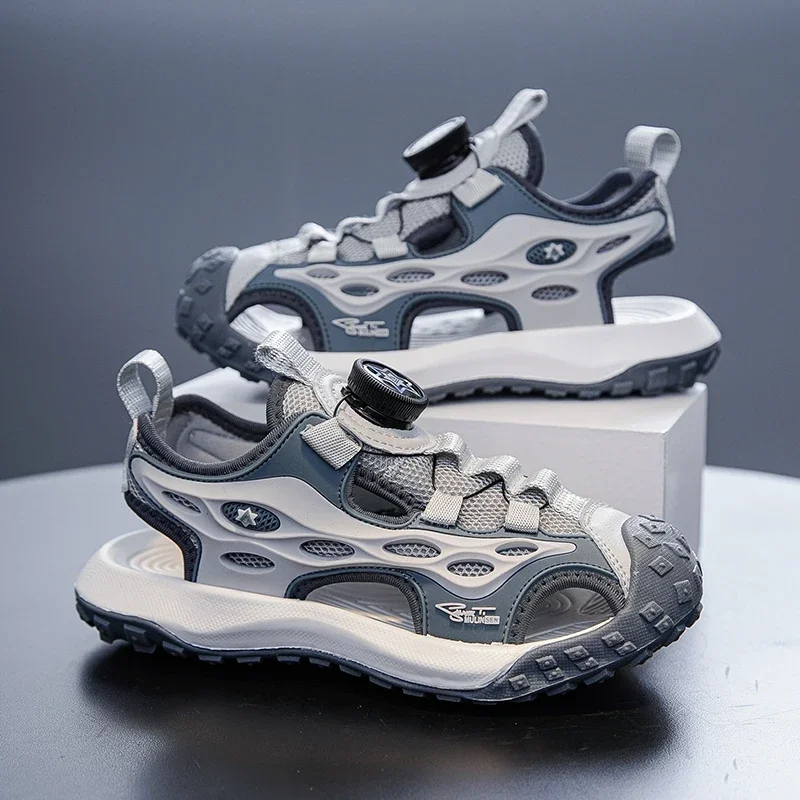 Summer Sport Sandals for Children Outdoor Anti-Bump Closed Toe Sandals 5-16 Years Boys Breathable Anti-Slip Beach Shoes
Summer Sport Sandals for Children Outdoor Anti-Bump Closed Toe Sandals 5-16 Years Boys Breathable Anti-Slip Beach Shoes