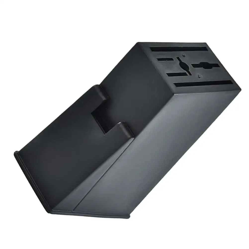 Plastic Knife Block Holder Stand for Kitchen Storage Organizer without Knives Black Color Lightweight
Plastic Knife Block Holder Stand for Kitchen Storage Organizer without Knives Black Color Lightweight