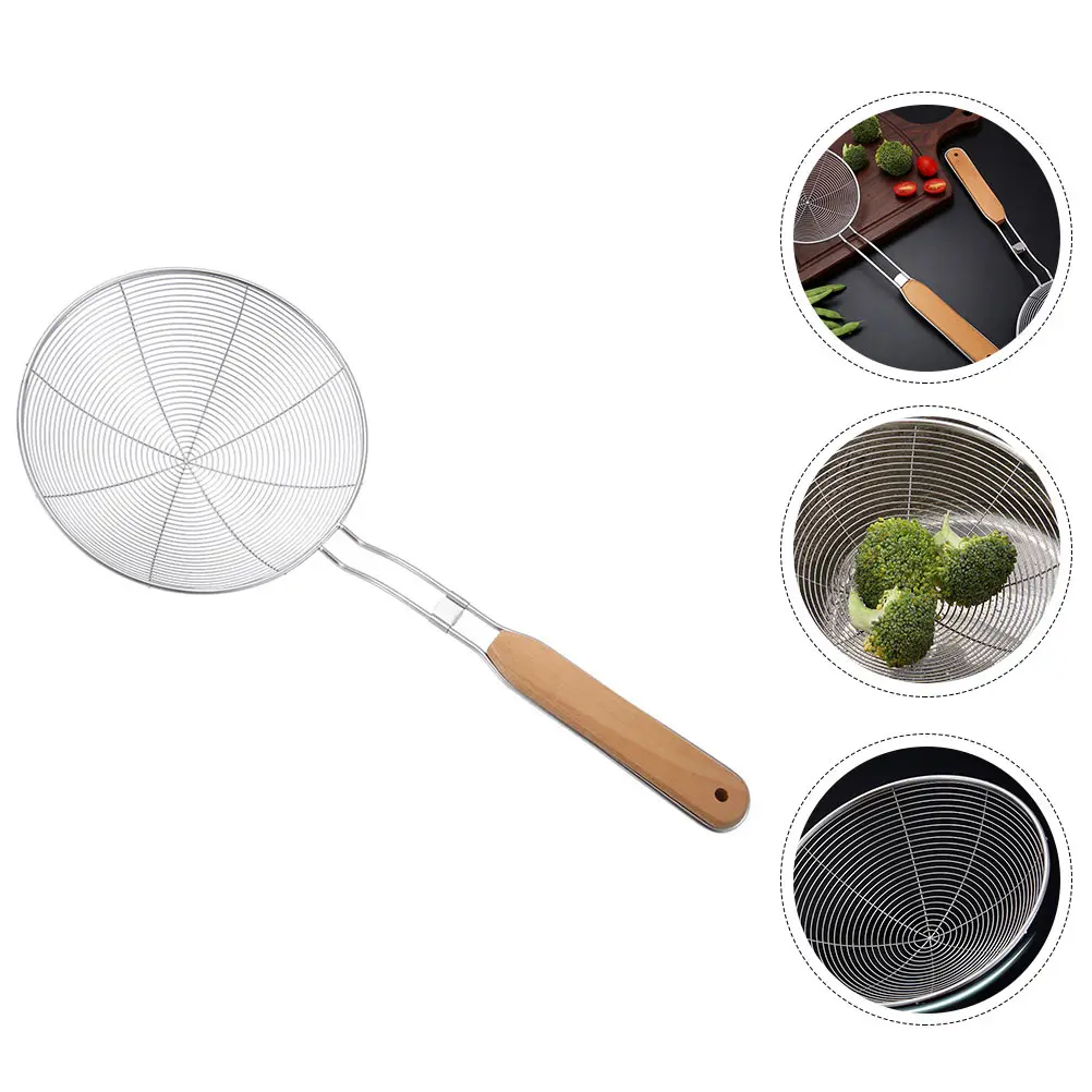 Filtering Strainer Catcher Kitchen Colander Oil Spoon Fried Food with Handle Anti-scald
Filtering Strainer Catcher Kitchen Colander Oil Spoon Fried Food with Handle Anti-scald