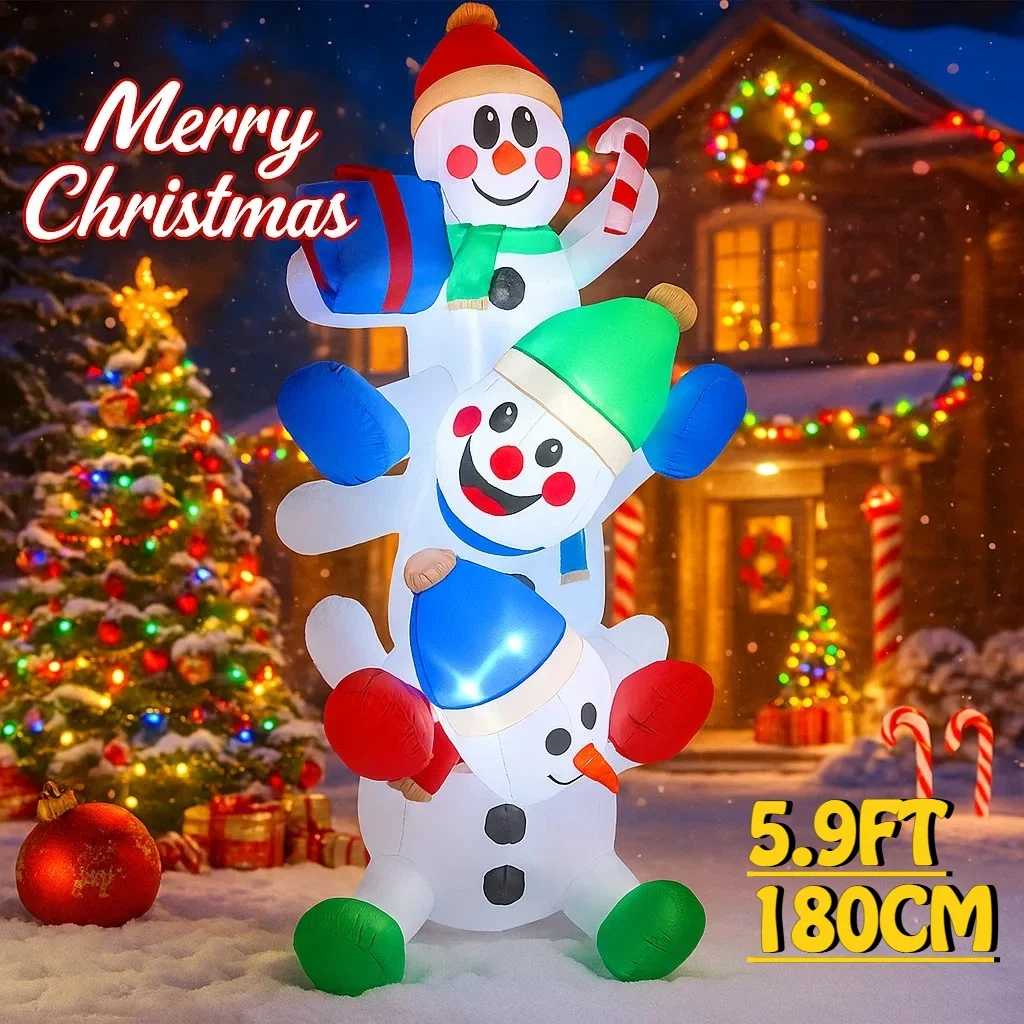 5,9 футов сложенный снеговик, надувные рождественские украшения, украшения для газона, огни, наружное украшение, двор, праздничная вечеринка, декор, игрушки
5,9 футов сложенный снеговик, надувные рождественские украшения, украшения для газона, огни, наружное украшение, двор, праздничная вечеринка, декор, игрушки