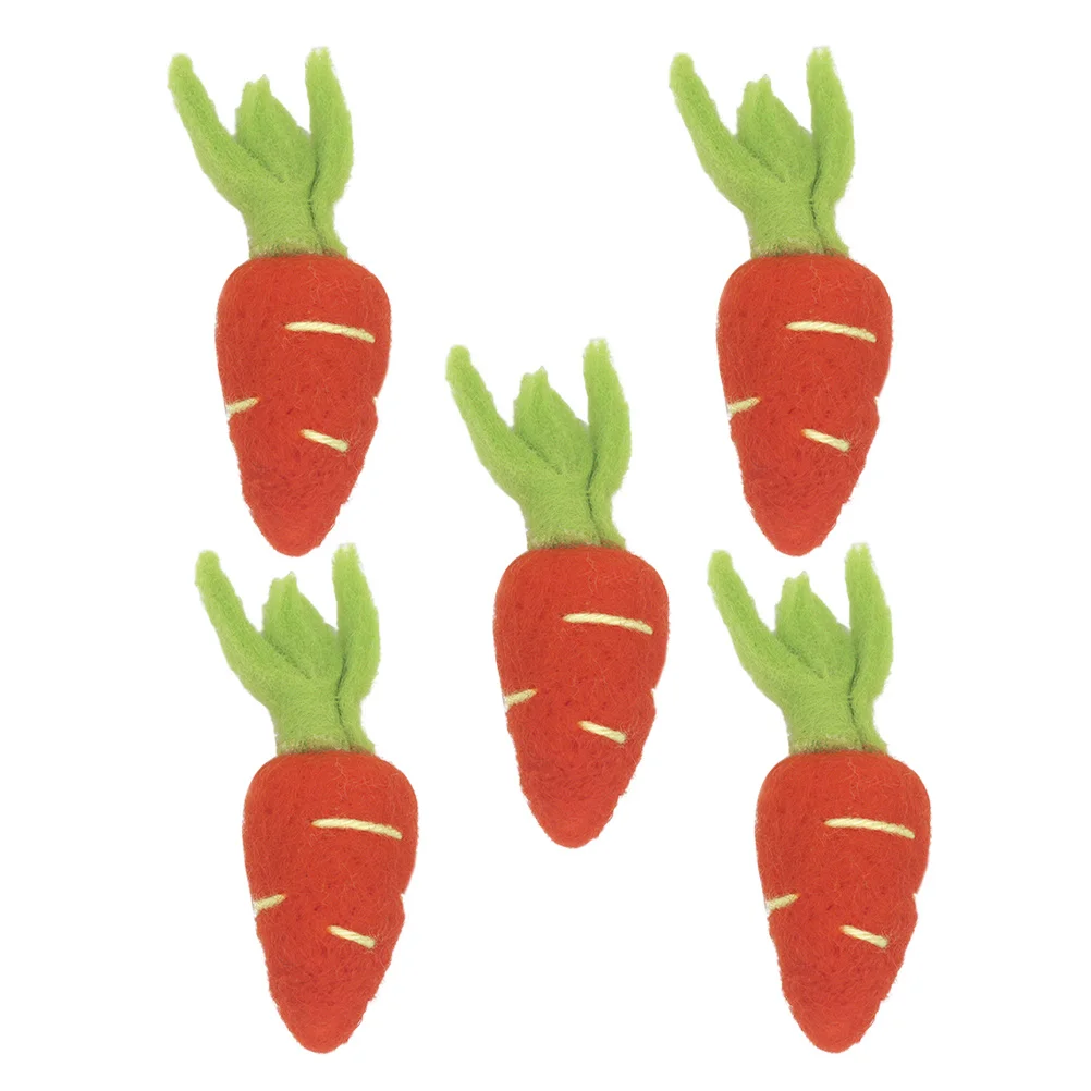 5pcs Felt Carrot Brooches Lifelike Easter Decorations Wool Felt Diy Craft Supplies Vegetable Ornament For Hats Clothing Hair
5pcs Felt Carrot Brooches Lifelike Easter Decorations Wool Felt Diy Craft Supplies Vegetable Ornament For Hats Clothing Hair