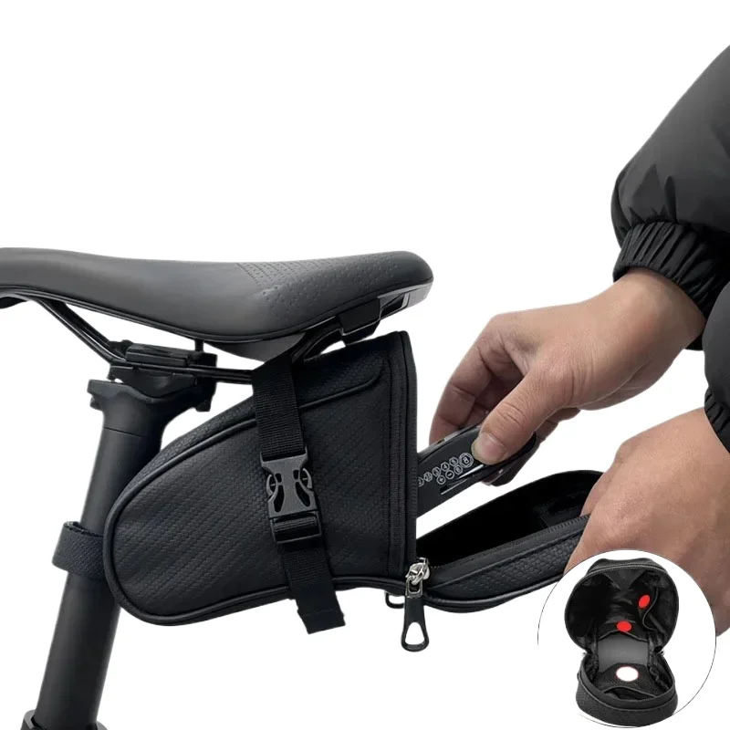 Waterproof Bicycle Saddle Bag Portable 1L MTB Rear Bag Reflective Bike Leather Storage Bag Bike Accessories
Waterproof Bicycle Saddle Bag Portable 1L MTB Rear Bag Reflective Bike Leather Storage Bag Bike Accessories