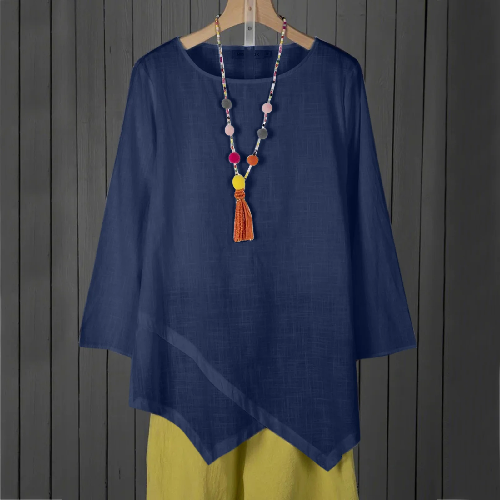 Women's New Casual Loose Versatile Solid Color Long sleeved T-shirt Women's Loose Versatile Elegance and Personality
Women's New Casual Loose Versatile Solid Color Long sleeved T-shirt Women's Loose Versatile Elegance and Personality