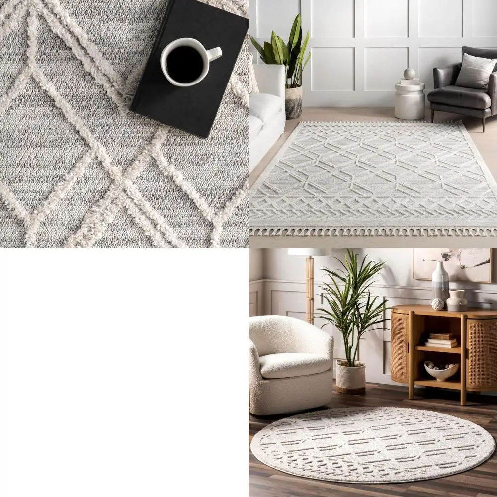 6-футовый марокканский коврик Ansley с кисточками, светло-серый, текстурированный богемный стиль, плюшевый ворс, устойчивый к пятнам, подходит для гостиных
6-футовый марокканский коврик Ansley с кисточками, светло-серый, текстурированный богемный стиль, плюшевый ворс, устойчивый к пятнам, подходит для гостиных