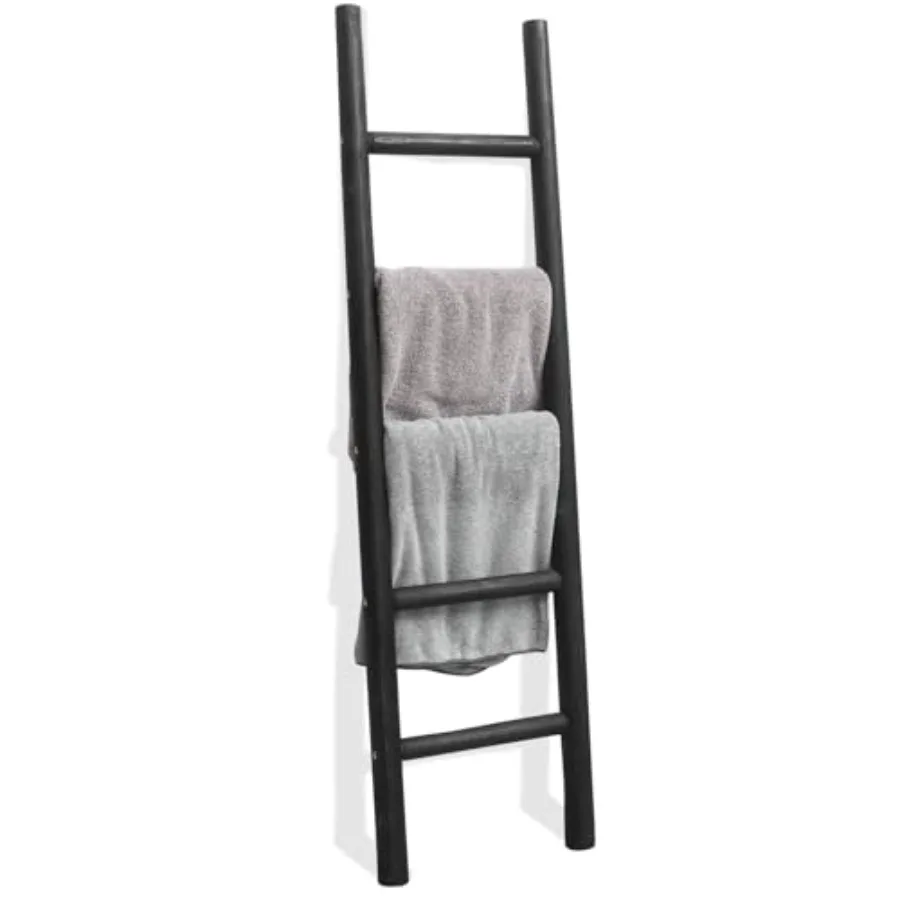 Living Room Decorative Wall Leaning Blanket Ladder for Quilt Display, Rustic Wood, Black, Farmhouse Style Towel Rack for Bathro
Living Room Decorative Wall Leaning Blanket Ladder for Quilt Display, Rustic Wood, Black, Farmhouse Style Towel Rack for Bathro