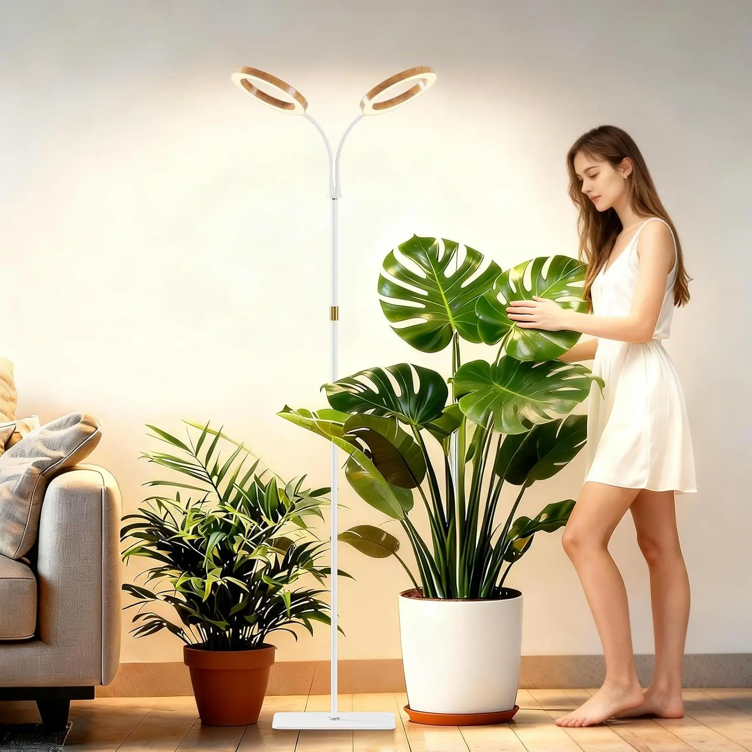 Adjustable Indoor Plant Grow Light with Timer, 3 Colors & Height Control for Home Decor
Adjustable Indoor Plant Grow Light with Timer, 3 Colors & Height Control for Home Decor