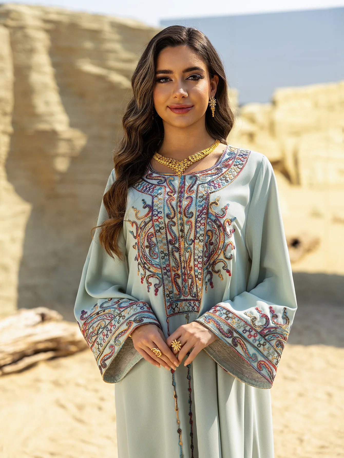 Dubai Embroidery Abayas Muslim Dress for Women Long Sleeve Abaya Kebaya Caftan Eid Ramadan Turkey Musulmane Femme Islam Jalabiya
Dubai Embroidery Abayas Muslim Dress for Women Long Sleeve Abaya Kebaya Caftan Eid Ramadan Turkey Musulmane Femme Islam Jalabiya