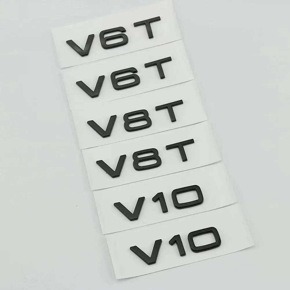 V6T V8T V10 badge Car stickers For Audi S3 A4L A6L A7 Q5 Q7 Rrefit logo rear boot labels trunk decoration decals
V6T V8T V10 badge Car stickers For Audi S3 A4L A6L A7 Q5 Q7 Rrefit logo rear boot labels trunk decoration decals