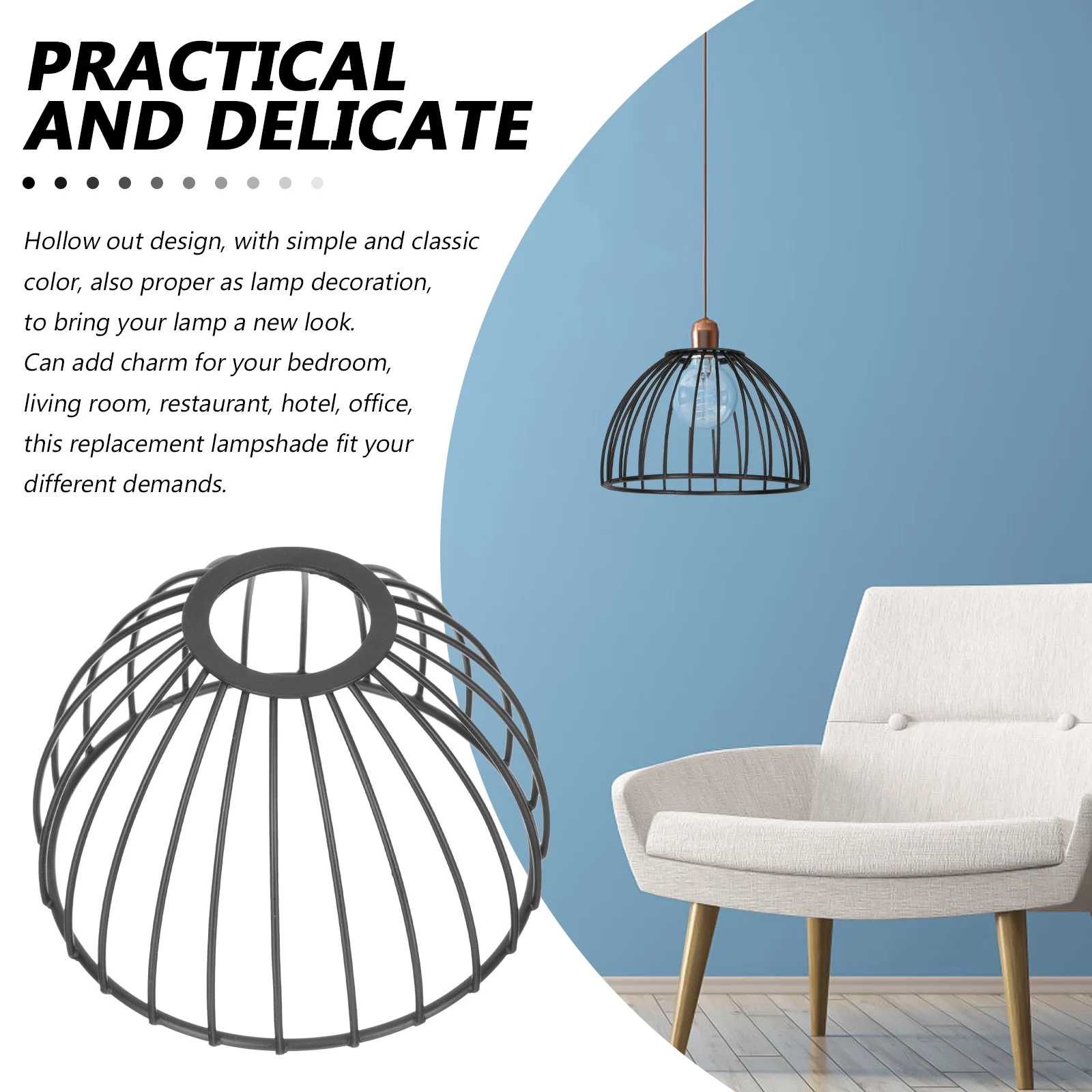 Premium Metal Lampshade Replacement For Pendant Chandelier Black Decorative Light Shade Easy Install Hollow Design Small Lamp
Premium Metal Lampshade Replacement For Pendant Chandelier Black Decorative Light Shade Easy Install Hollow Design Small Lamp