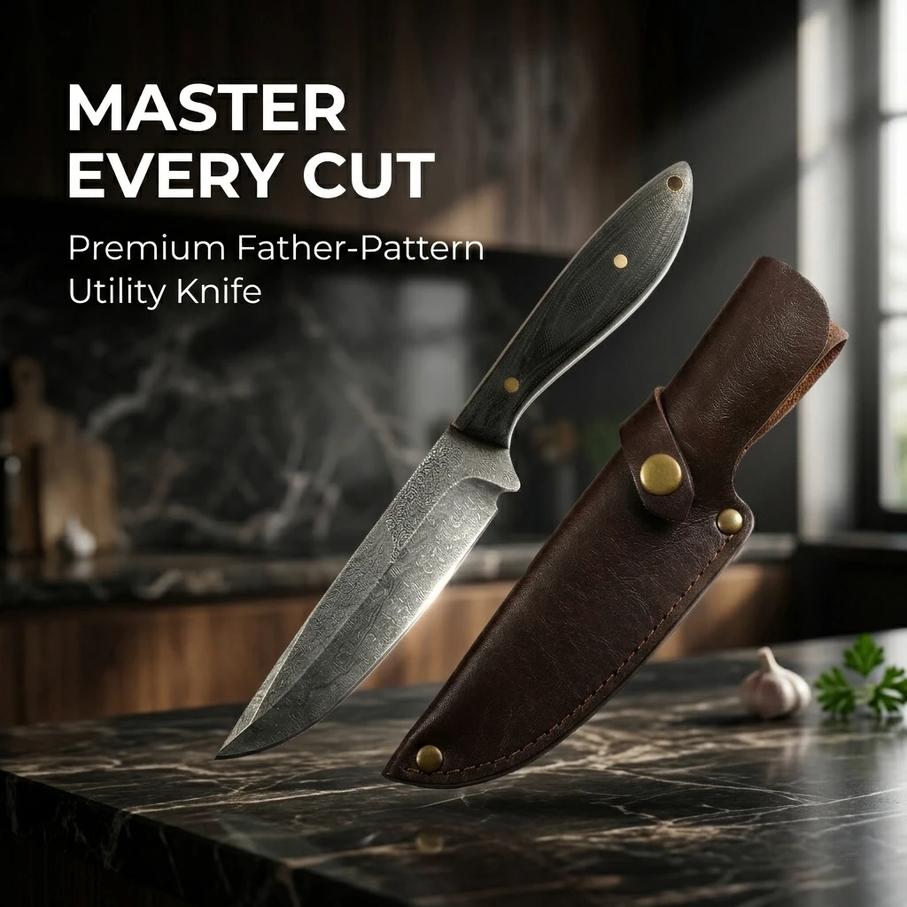 New Multipurpose Small Kitchen Knife& Gift Box - High-Strength Stainless Steel Fixed Blade Utility Knife for Home Prep & Cooking
New Multipurpose Small Kitchen Knife& Gift Box - High-Strength Stainless Steel Fixed Blade Utility Knife for Home Prep & Cooking