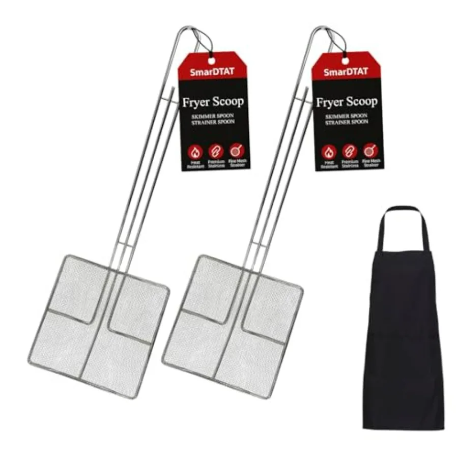 2PCS - Kitchen Spider Fryer Scoop Fry Skimmer Fryer Skimmer Frying Strainer for Cooking Deep Straining Spoon Ladle Oil Long Han
2PCS - Kitchen Spider Fryer Scoop Fry Skimmer Fryer Skimmer Frying Strainer for Cooking Deep Straining Spoon Ladle Oil Long Han