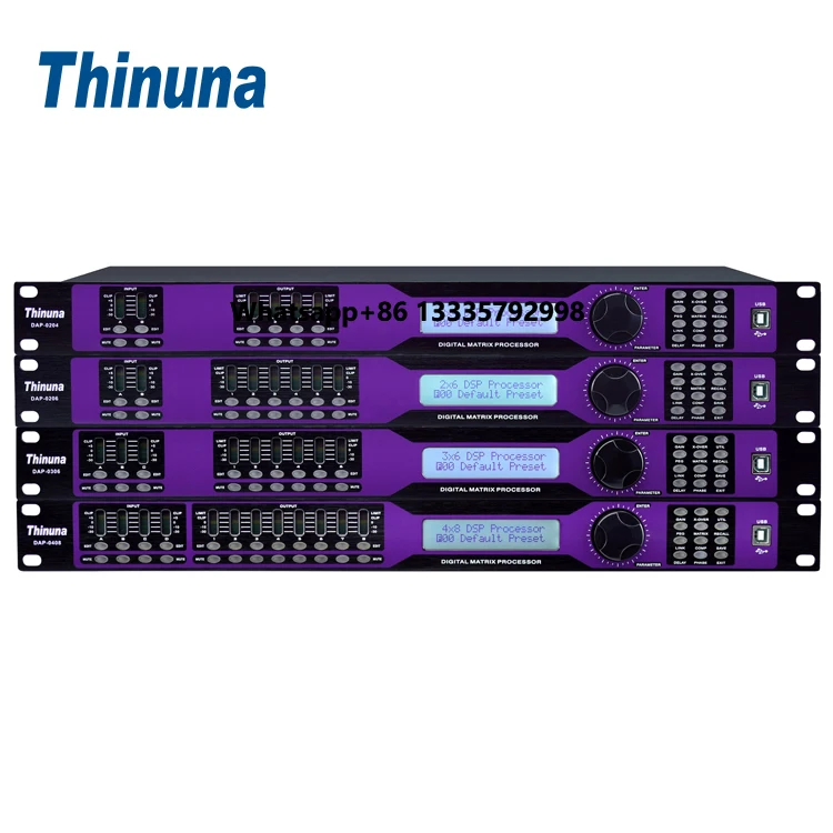 Thinuna DAP-0204 High End Audio Processors 2 in 4 Out Speaker Sound System Professional Digital Smart Mixer Audio Processor
Thinuna DAP-0204 High End Audio Processors 2 in 4 Out Speaker Sound System Professional Digital Smart Mixer Audio Processor