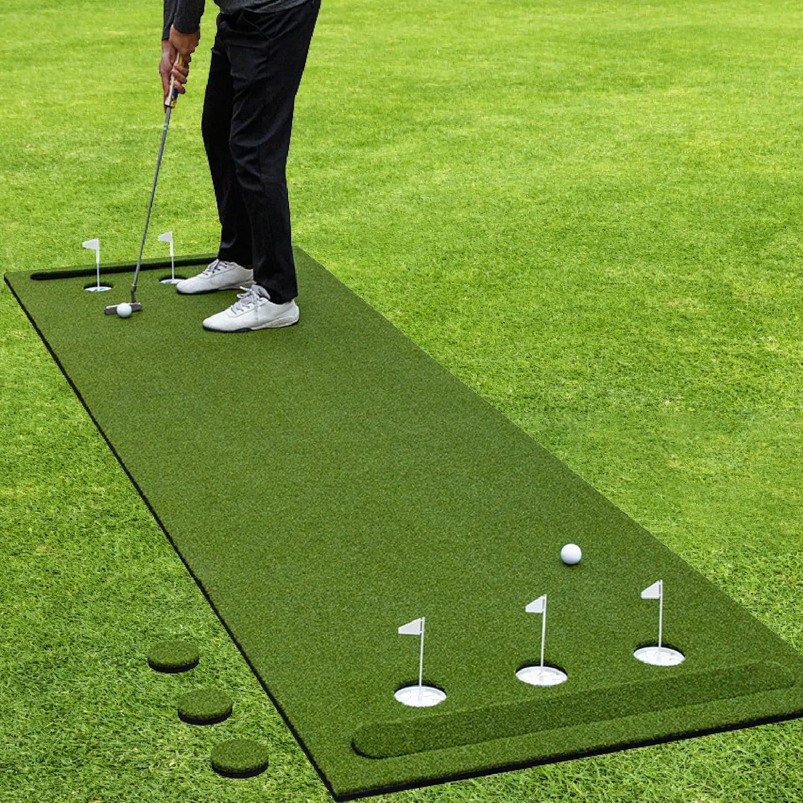 Golf Putting Green Training Equipment Improve Skills Accessories Golf Putting Mat Practice Mat for Home Office Backyard Lawn
Golf Putting Green Training Equipment Improve Skills Accessories Golf Putting Mat Practice Mat for Home Office Backyard Lawn
