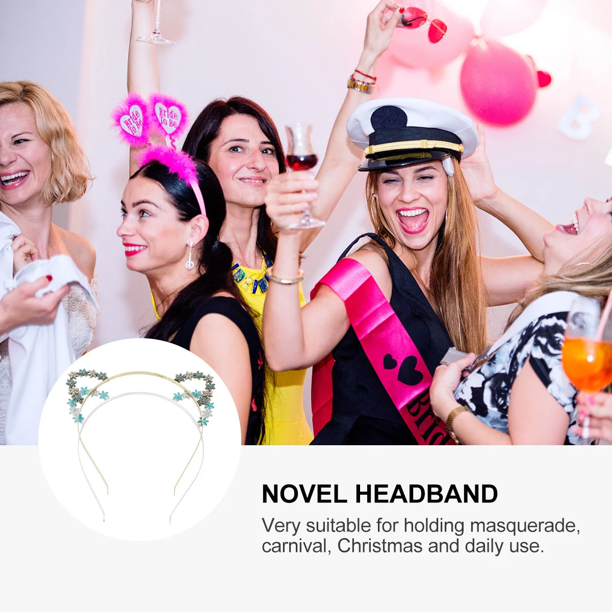 2Pcs Cute Flower Cat Ear Hair Accessory Lightweight Non-Deformation Alloy Headband for Festive Party Daily Styling Wear
2Pcs Cute Flower Cat Ear Hair Accessory Lightweight Non-Deformation Alloy Headband for Festive Party Daily Styling Wear