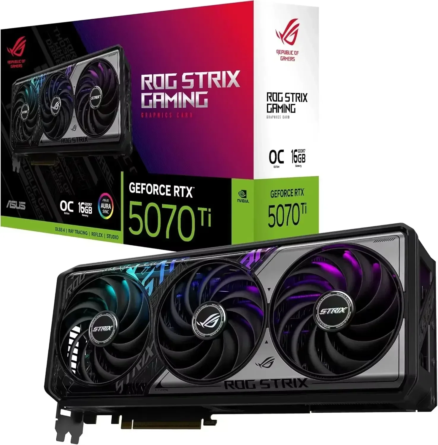BUY DIRECT NEW-ASUS ROG Strix GeForce RTX 5070 Ti OC Edition 16GB GDDR7 Graphics Card (PCIe 5.0, HDMI/DP 2.1, 3.2-slot, Axial-te
BUY DIRECT NEW-ASUS ROG Strix GeForce RTX 5070 Ti OC Edition 16GB GDDR7 Graphics Card (PCIe 5.0, HDMI/DP 2.1, 3.2-slot, Axial-te