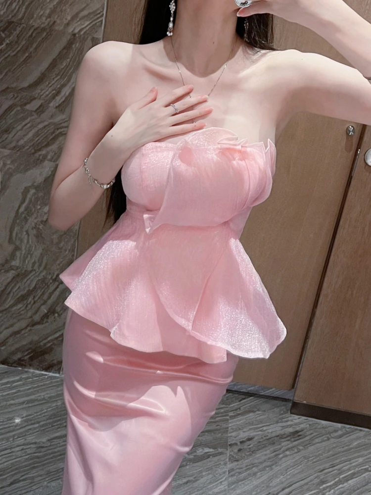 Ele Women's Slim Fit One oulder Vest Inner Wear Pure Desire Faion New Sle Tube Top Bright Tead Sequin Ruffle Hem
Ele Women's Slim Fit One oulder Vest Inner Wear Pure Desire Faion New Sle Tube Top Bright Tead Sequin Ruffle Hem