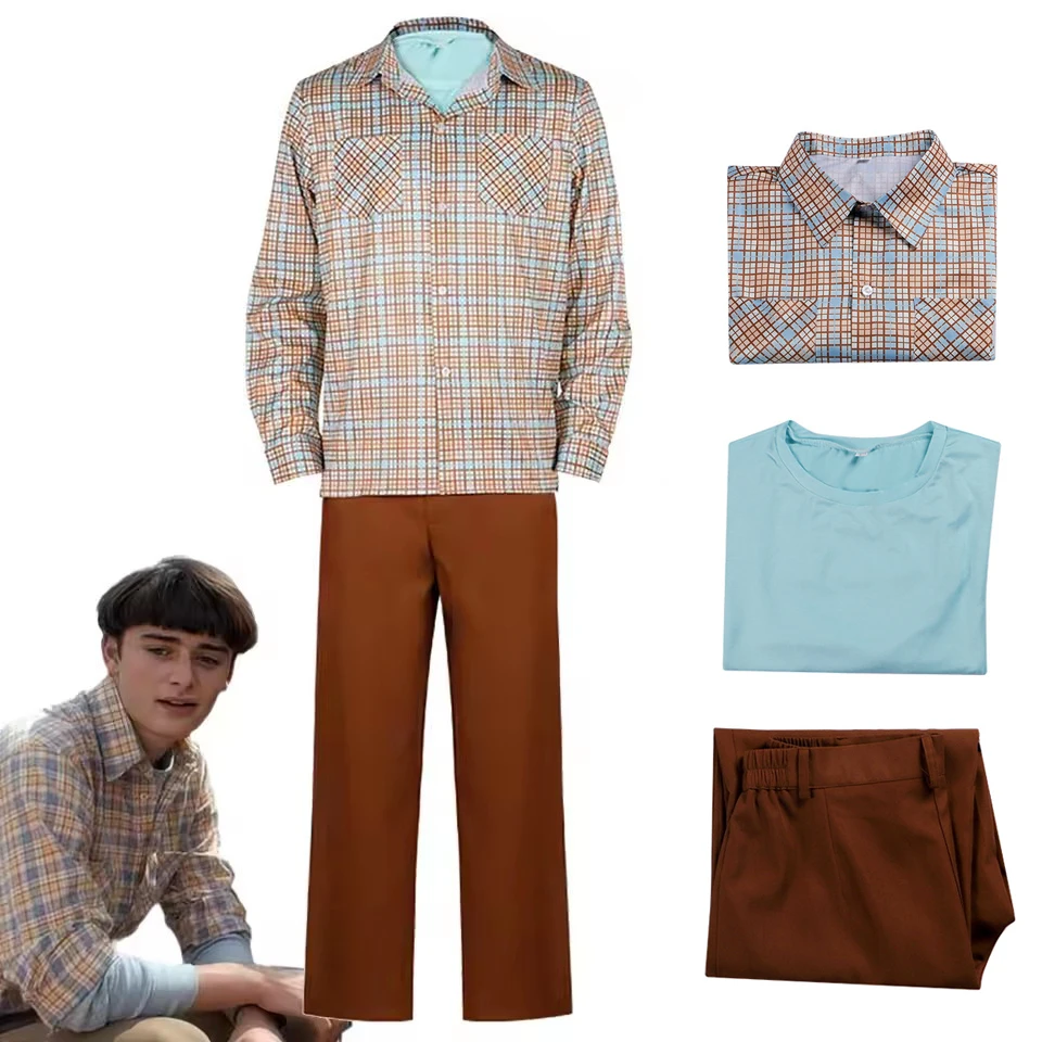 Маскировка Will Byers, рубашки для косплея, брюки, одежда, костюм для ТВ ST 5, костюм для взрослых и мужчин, нарядное платье для ролевых игр, праздничная одежда
Маскировка Will Byers, рубашки для косплея, брюки, одежда, костюм для ТВ ST 5, костюм для взрослых и мужчин, нарядное платье для ролевых игр, праздничная одежда