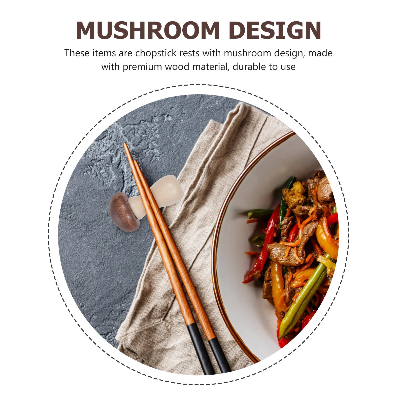 4Pcs Mushroom Chopstick Rests Premium Wooden Design Smooth Surface for Home Hotel Restaurant Use Creative Table Decor Dining
4Pcs Mushroom Chopstick Rests Premium Wooden Design Smooth Surface for Home Hotel Restaurant Use Creative Table Decor Dining