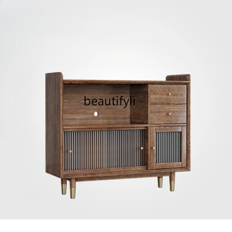 Solid Wood Sideboard Cabinet Nordic Light Luxury White Wax Walnut Color Locker Storage Wine Cabinet
Solid Wood Sideboard Cabinet Nordic Light Luxury White Wax Walnut Color Locker Storage Wine Cabinet