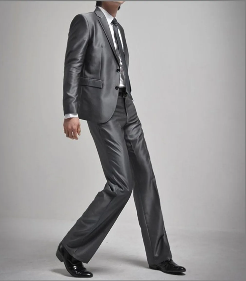 Men's Suit Silver Custom Button Slim Fit Wedding Groom Prom Business 2 Piece Set
Men's Suit Silver Custom Button Slim Fit Wedding Groom Prom Business 2 Piece Set