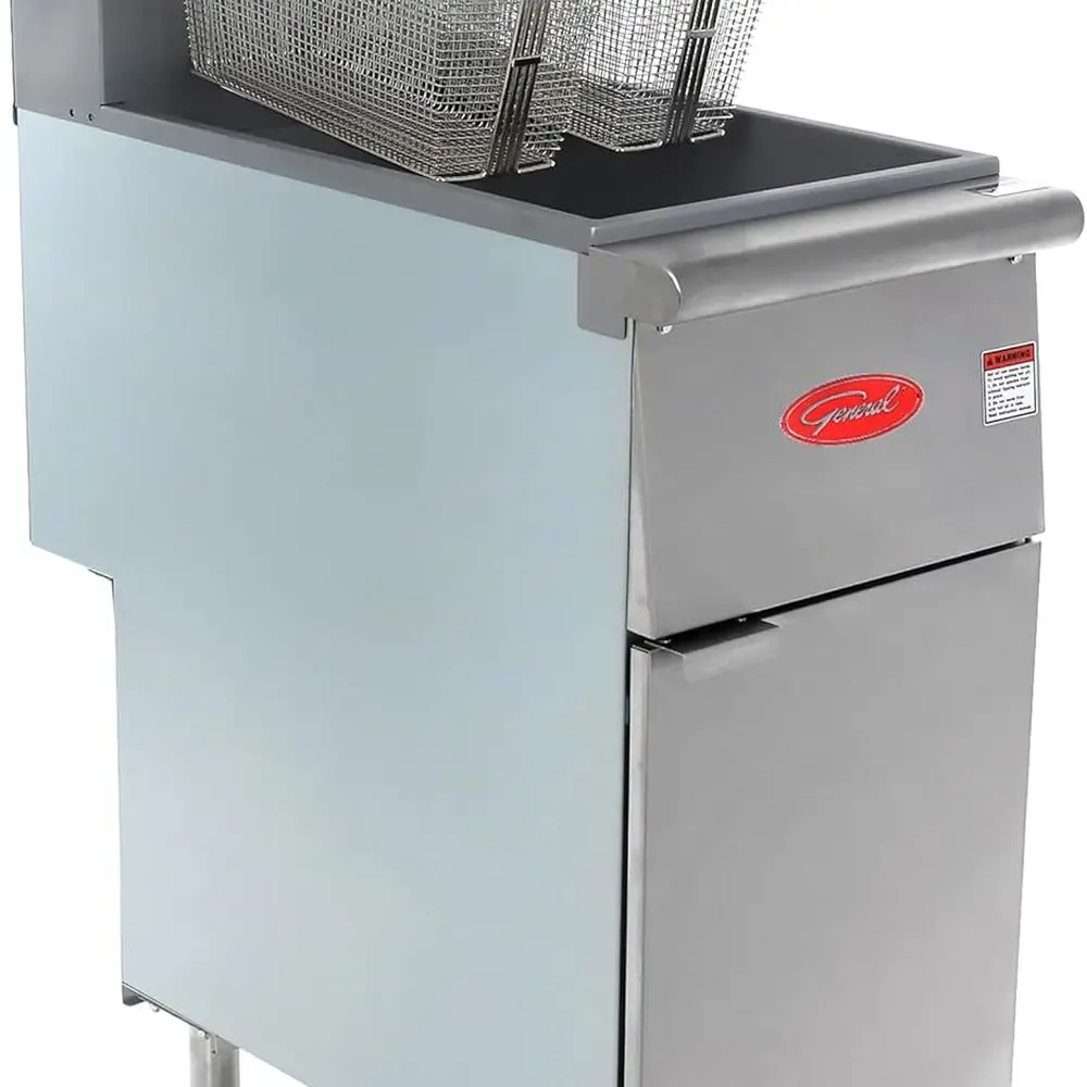 50 Lbs Large Capacity Commercial Deep Fryer 120000 BTU Stainless Steel High Efficiency Frying Equipment
50 Lbs Large Capacity Commercial Deep Fryer 120000 BTU Stainless Steel High Efficiency Frying Equipment