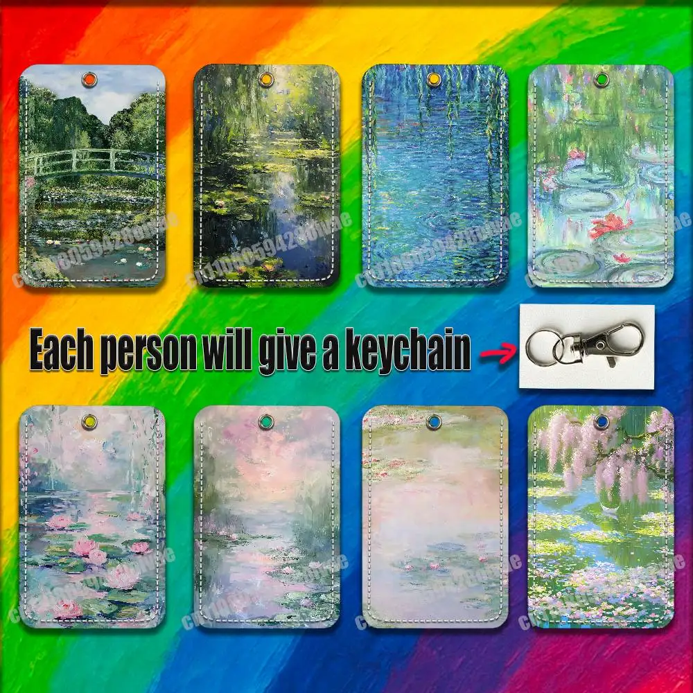 C-Claude Monet Garden Paint For ID Clips Credit Bank Access Water Card Holder Cover Decoration Bag Key Keychain
C-Claude Monet Garden Paint For ID Clips Credit Bank Access Water Card Holder Cover Decoration Bag Key Keychain