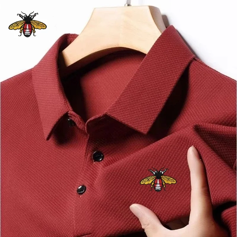 Spring and Autumn Men's Embroidered Waffle Grid Long Sleeved Polo Shirt, New Fashionable and Casual Multifunctional Top
Spring and Autumn Men's Embroidered Waffle Grid Long Sleeved Polo Shirt, New Fashionable and Casual Multifunctional Top
