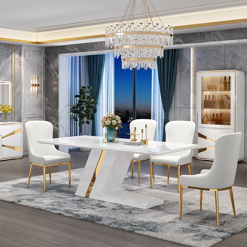 Space Saving Small Wooden Dining Table and Chairs Sets for 4 6 8 10 Luxury Restaurant Taible Set Dinning Room Furniture 2 Seater
Space Saving Small Wooden Dining Table and Chairs Sets for 4 6 8 10 Luxury Restaurant Taible Set Dinning Room Furniture 2 Seater
