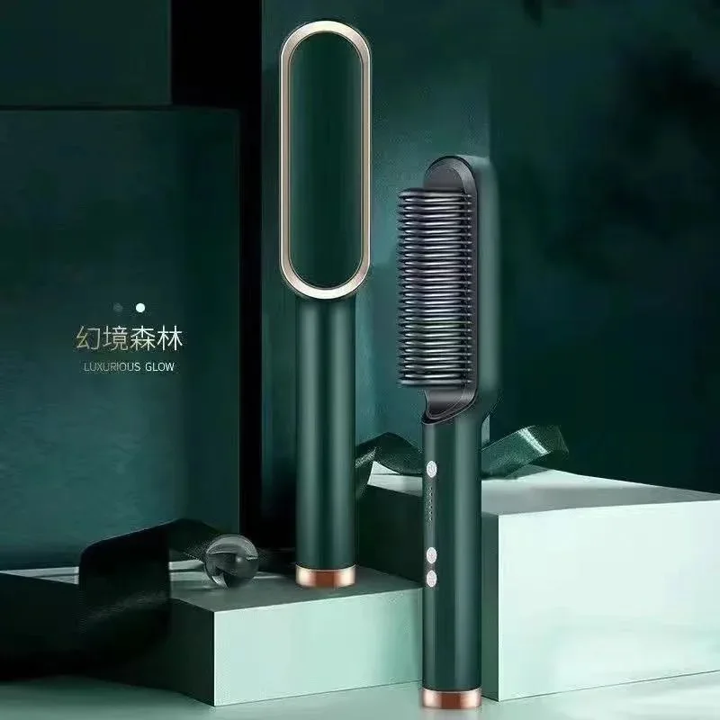 Professional Hair Straightener Curler Brush Ceramic Electric Straighten Beard Brush Fast Heating Curler Straightener Comb Styler
Professional Hair Straightener Curler Brush Ceramic Electric Straighten Beard Brush Fast Heating Curler Straightener Comb Styler