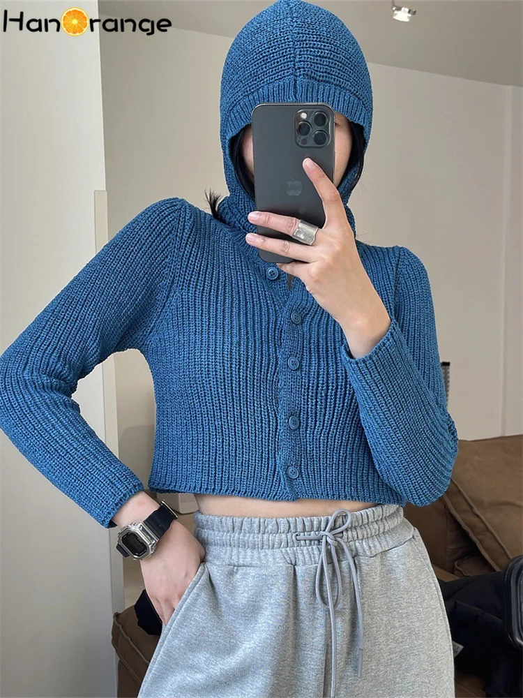 HanOrange 2026 Spring High-Waist Knit Cardigan Sweater + Hooded Hat Women Two-Piece Set Red/Black/Retro Blue
HanOrange 2026 Spring High-Waist Knit Cardigan Sweater + Hooded Hat Women Two-Piece Set Red/Black/Retro Blue