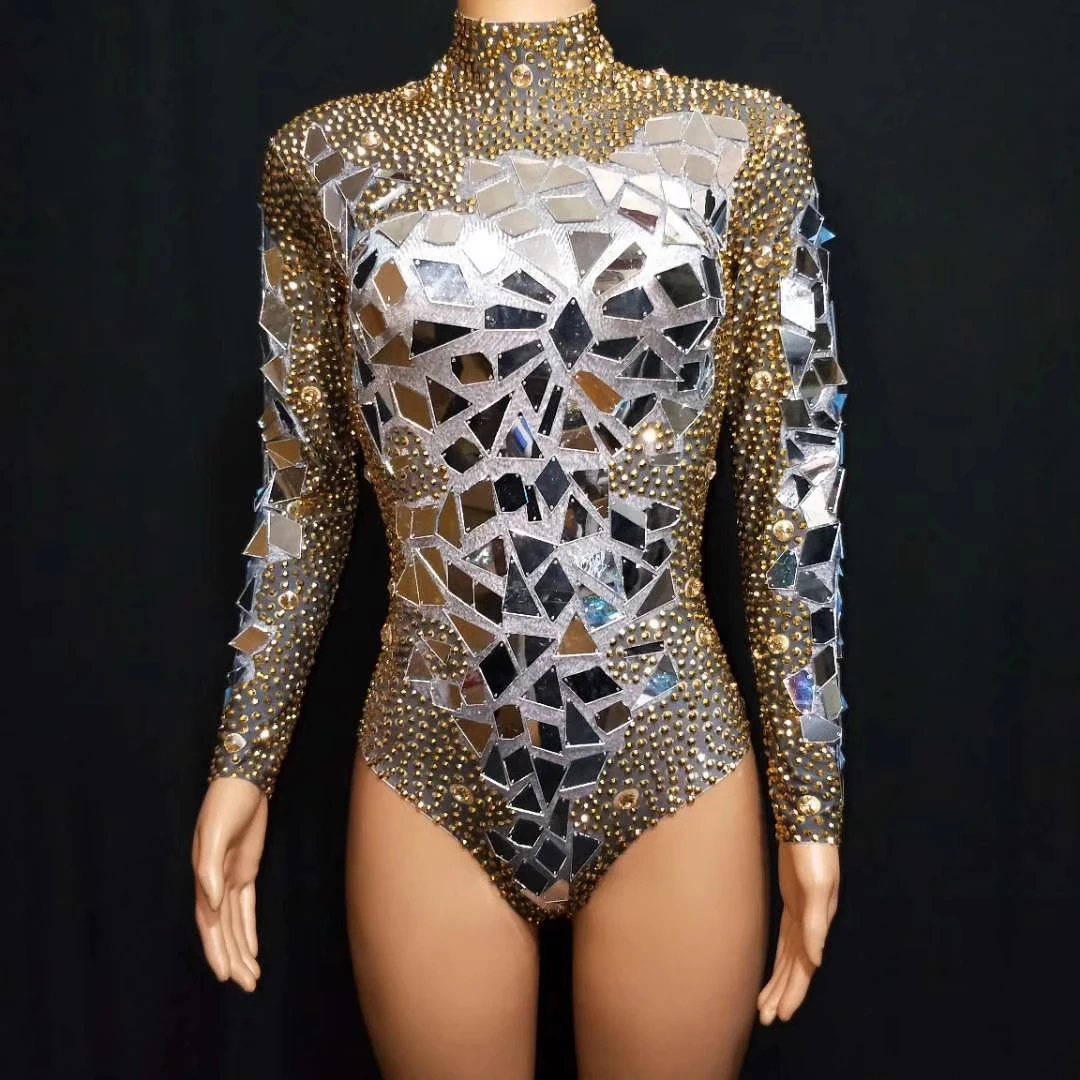 Shiny Long Sleeves Bodycon Sequin Rhinestone Party Jumpsuits Ladies Show Performance Dance Leotard Women One Piece Bodysuit
Shiny Long Sleeves Bodycon Sequin Rhinestone Party Jumpsuits Ladies Show Performance Dance Leotard Women One Piece Bodysuit