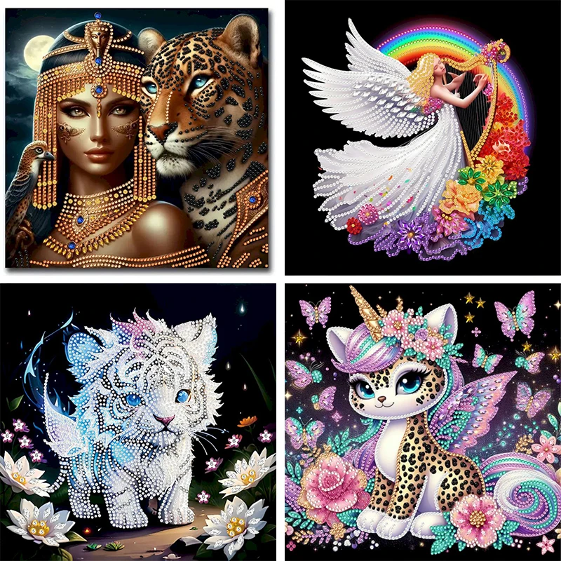 30*30cm 5D DIY Partial Special Shaped Drill Diamond Painting Girl Animal Decor Diamond Embroidery Crafts for Wall Home Decor
30*30cm 5D DIY Partial Special Shaped Drill Diamond Painting Girl Animal Decor Diamond Embroidery Crafts for Wall Home Decor
