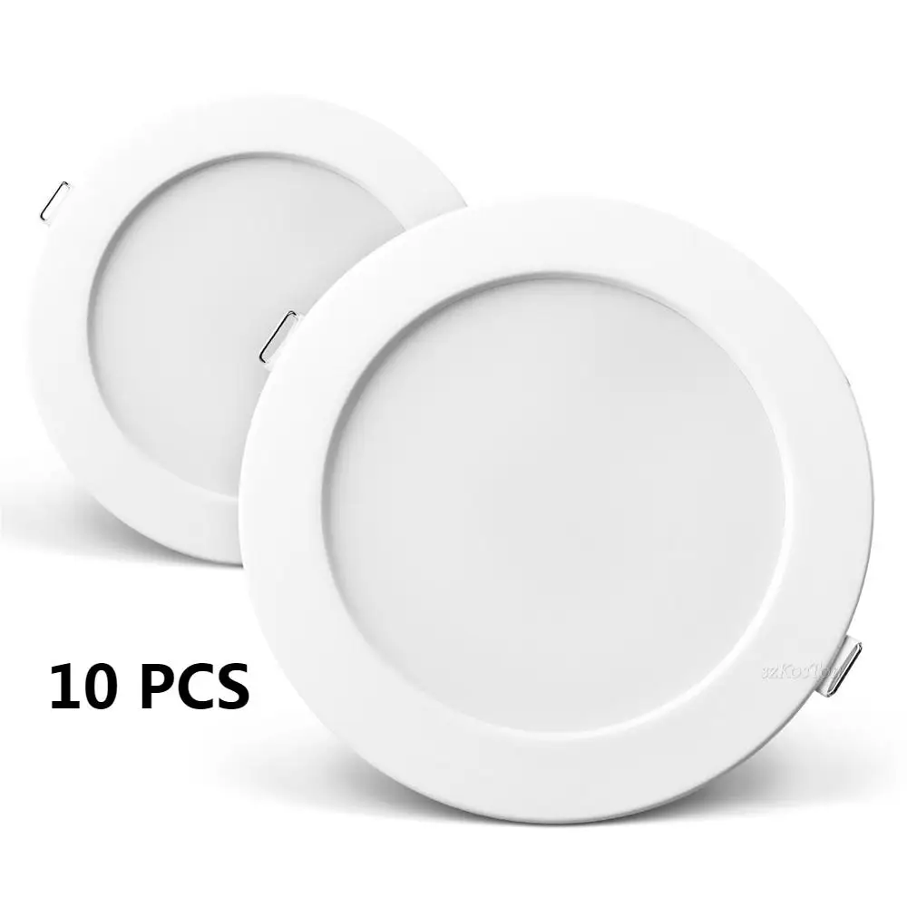10pcs LED Downlight 5W 7W 9W 12W 20W White Ultra Thin AC 220V Round Recessed Led Down Light Cold /Warm White LED Spot Lighting
10pcs LED Downlight 5W 7W 9W 12W 20W White Ultra Thin AC 220V Round Recessed Led Down Light Cold /Warm White LED Spot Lighting