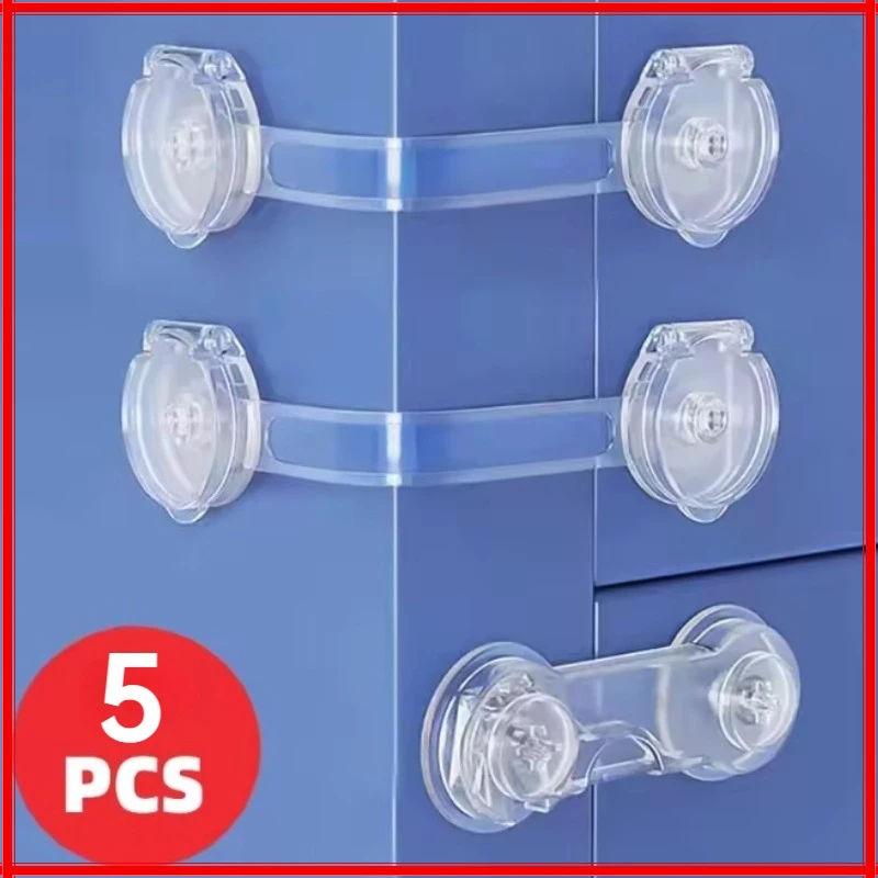 5pcs Clear Safety Drawer Locks, Fridge - Secure & Easy-to-Install Transparent Design, Childproofing Essentials|Safety Locks
5pcs Clear Safety Drawer Locks, Fridge - Secure & Easy-to-Install Transparent Design, Childproofing Essentials|Safety Locks