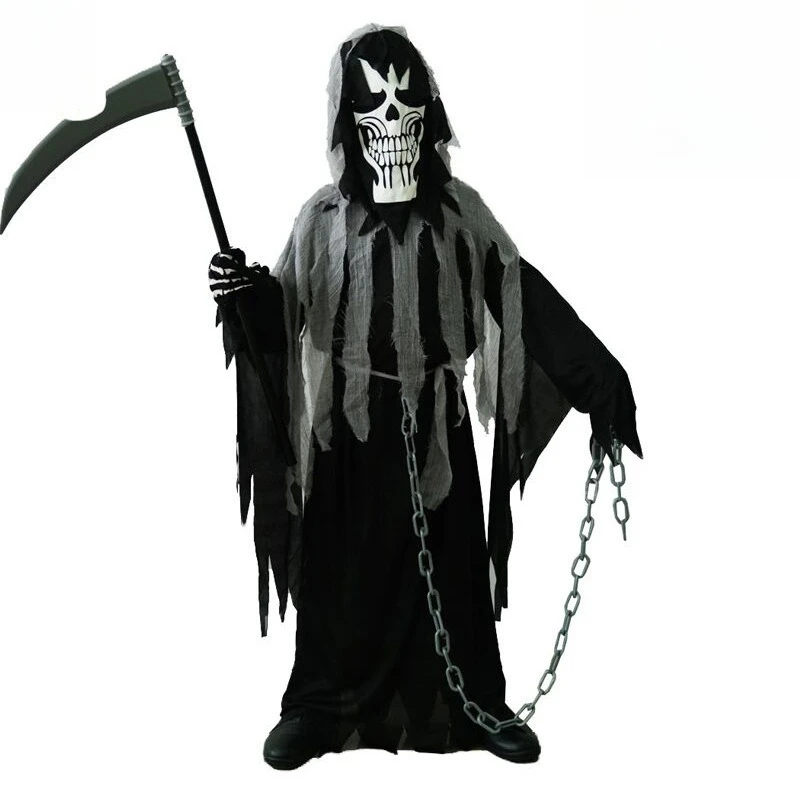 Halloween Dark Grim Reaper Little Boy Costume Festive Role Play Grim Reaper Ghost Role Play Costume
Halloween Dark Grim Reaper Little Boy Costume Festive Role Play Grim Reaper Ghost Role Play Costume