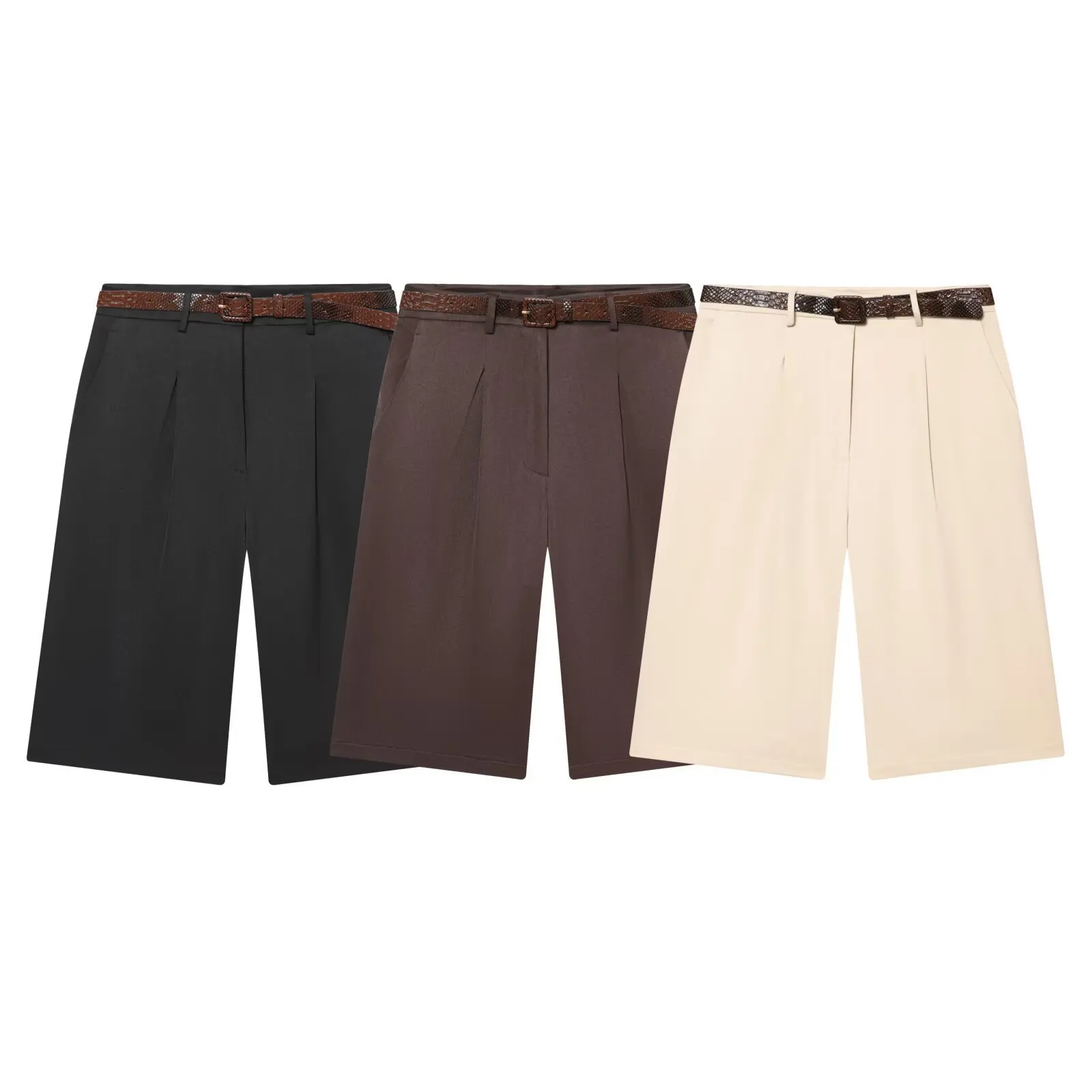 Women's Loose Long Suit Pants with Belt Winter Casual Fashion High Waist Five-Quarter Length Polyester Comfortable Shorts
Women's Loose Long Suit Pants with Belt Winter Casual Fashion High Waist Five-Quarter Length Polyester Comfortable Shorts