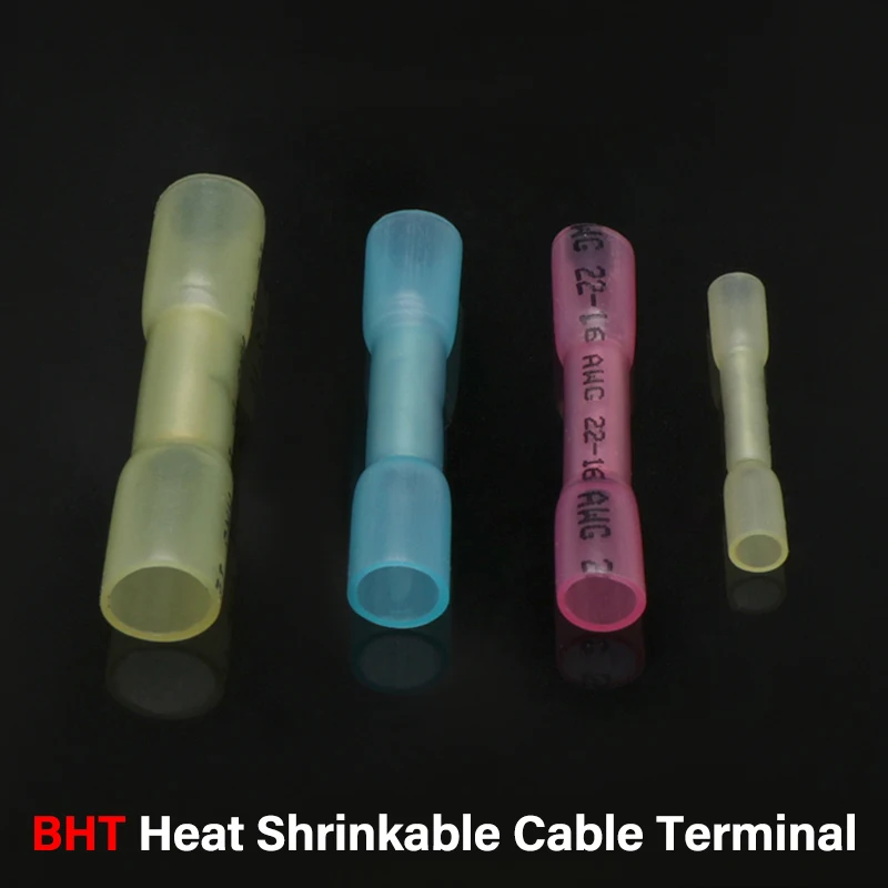 10~100Pcs Heat Shrinkable Cable Terminal Tube BHT0.5 BHT1.25 BHT2 BHT5 AWG22-10 Waterproof Butt Crimp Copper Insulated Connector
10~100Pcs Heat Shrinkable Cable Terminal Tube BHT0.5 BHT1.25 BHT2 BHT5 AWG22-10 Waterproof Butt Crimp Copper Insulated Connector