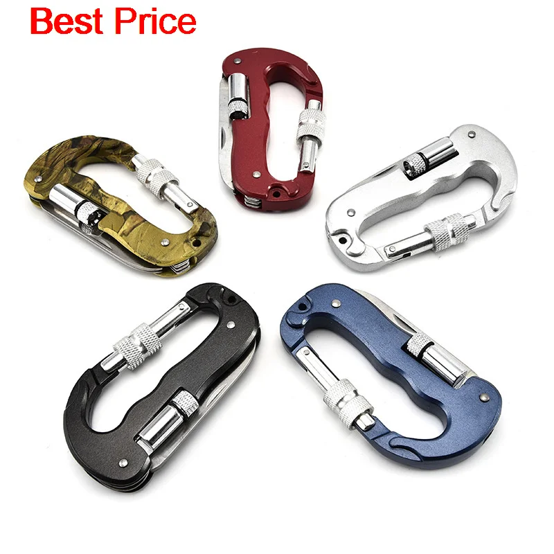 20Pcs Multifunctional Buckle Stainless Steel D-type 4-in-1 Lock Key Quick Hanging Buckle Outdoor Combination Gadget
20Pcs Multifunctional Buckle Stainless Steel D-type 4-in-1 Lock Key Quick Hanging Buckle Outdoor Combination Gadget