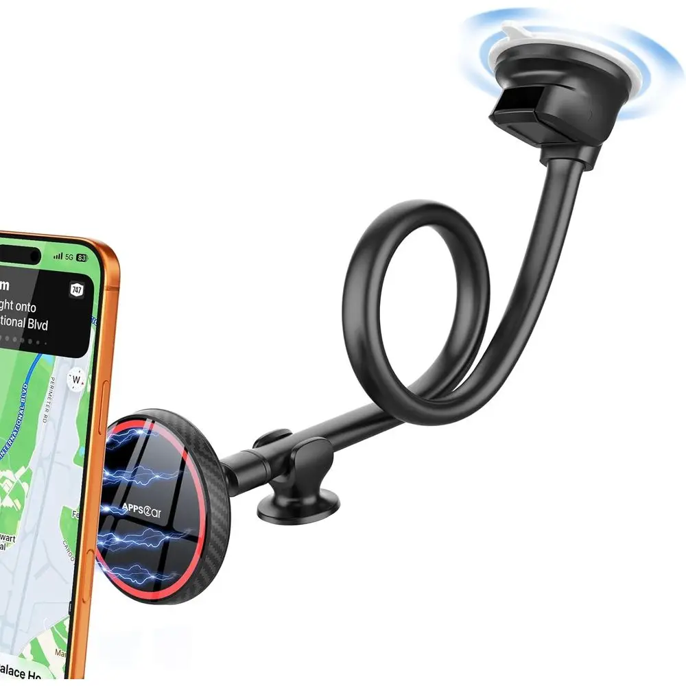 14-Inch Long Arm Suction Cup Car Mount for iPhone Pro Max, 16, 15, 14, 13, 12 Mini
14-Inch Long Arm Suction Cup Car Mount for iPhone Pro Max, 16, 15, 14, 13, 12 Mini