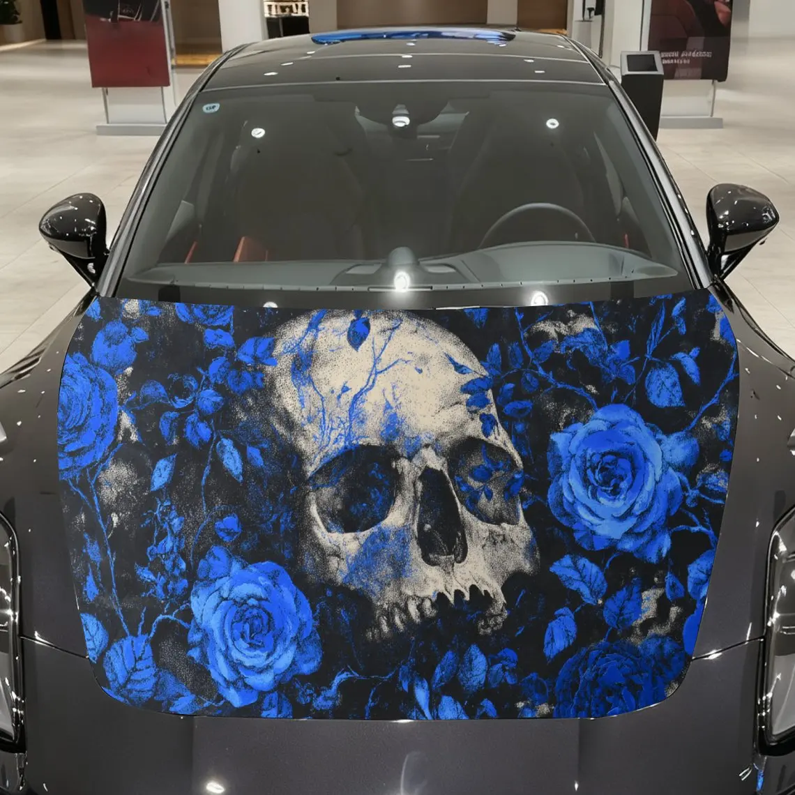 Car Decal Dark Fantasy Blue Skull & Rose Artwork for Car Hood Sticker, Waterproof Self - Adhesive PVC Graphics Decals, Decorativ
Car Decal Dark Fantasy Blue Skull & Rose Artwork for Car Hood Sticker, Waterproof Self - Adhesive PVC Graphics Decals, Decorativ