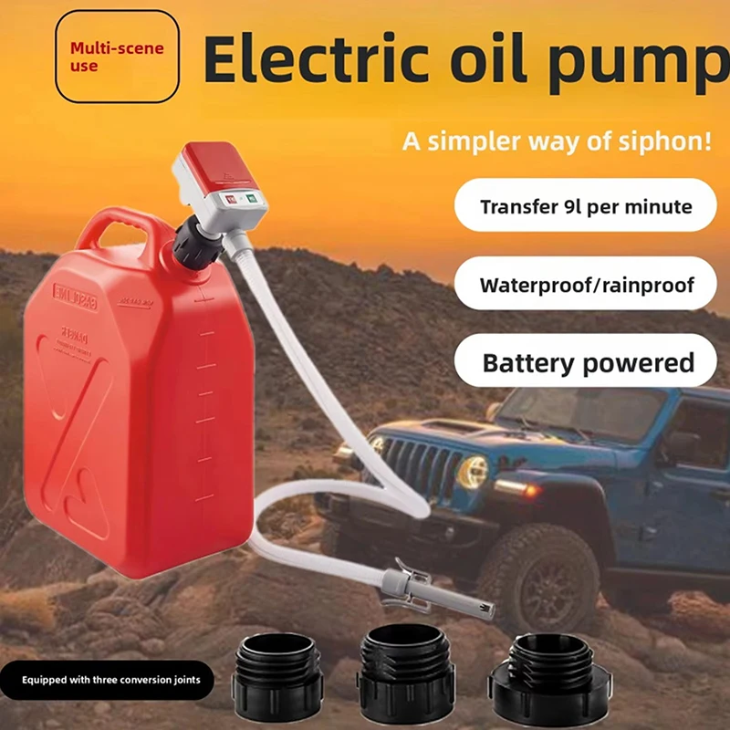 Fast Fuel Transfer Pump Auto Stop Safety Multi Tank Adapters Battery Powered Portable Hose For Car Boat Emergency Camping RV
Fast Fuel Transfer Pump Auto Stop Safety Multi Tank Adapters Battery Powered Portable Hose For Car Boat Emergency Camping RV
