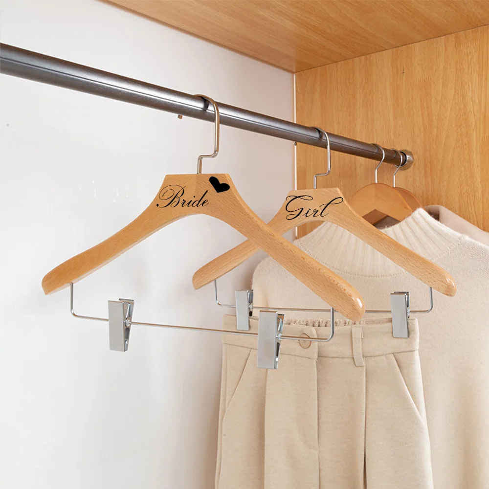 Customized Laser Carved Wooden Hanger With Hanger Clip Suit Home Hanger Traceless Clothes Hanging Wedding Dress Hanger
Customized Laser Carved Wooden Hanger With Hanger Clip Suit Home Hanger Traceless Clothes Hanging Wedding Dress Hanger