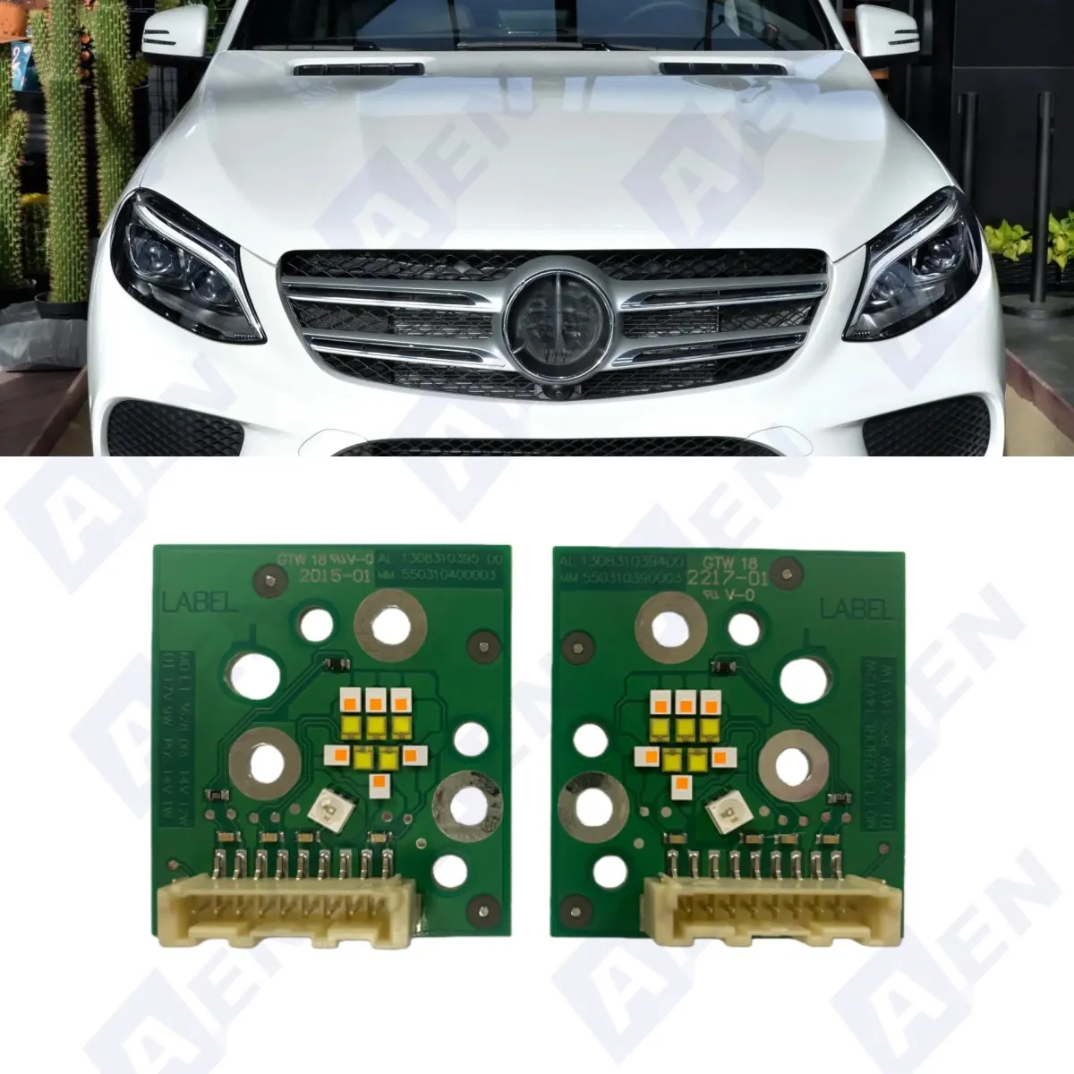 White Daytime Running Light DRL Boards 1305715306 For 2016-2019 Mercedes CLS GLA GLE GLS 9pin DRL Module 1305715307
White Daytime Running Light DRL Boards 1305715306 For 2016-2019 Mercedes CLS GLA GLE GLS 9pin DRL Module 1305715307