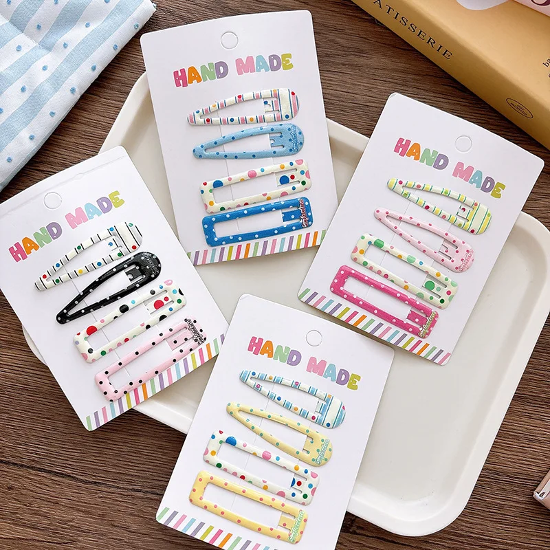 5cm Basic Colorful Printed Kids BB Hair Clips Set Versatile Water Drop Side Bangs Barrettes Soft Safe Daily Hair Accessories
5cm Basic Colorful Printed Kids BB Hair Clips Set Versatile Water Drop Side Bangs Barrettes Soft Safe Daily Hair Accessories