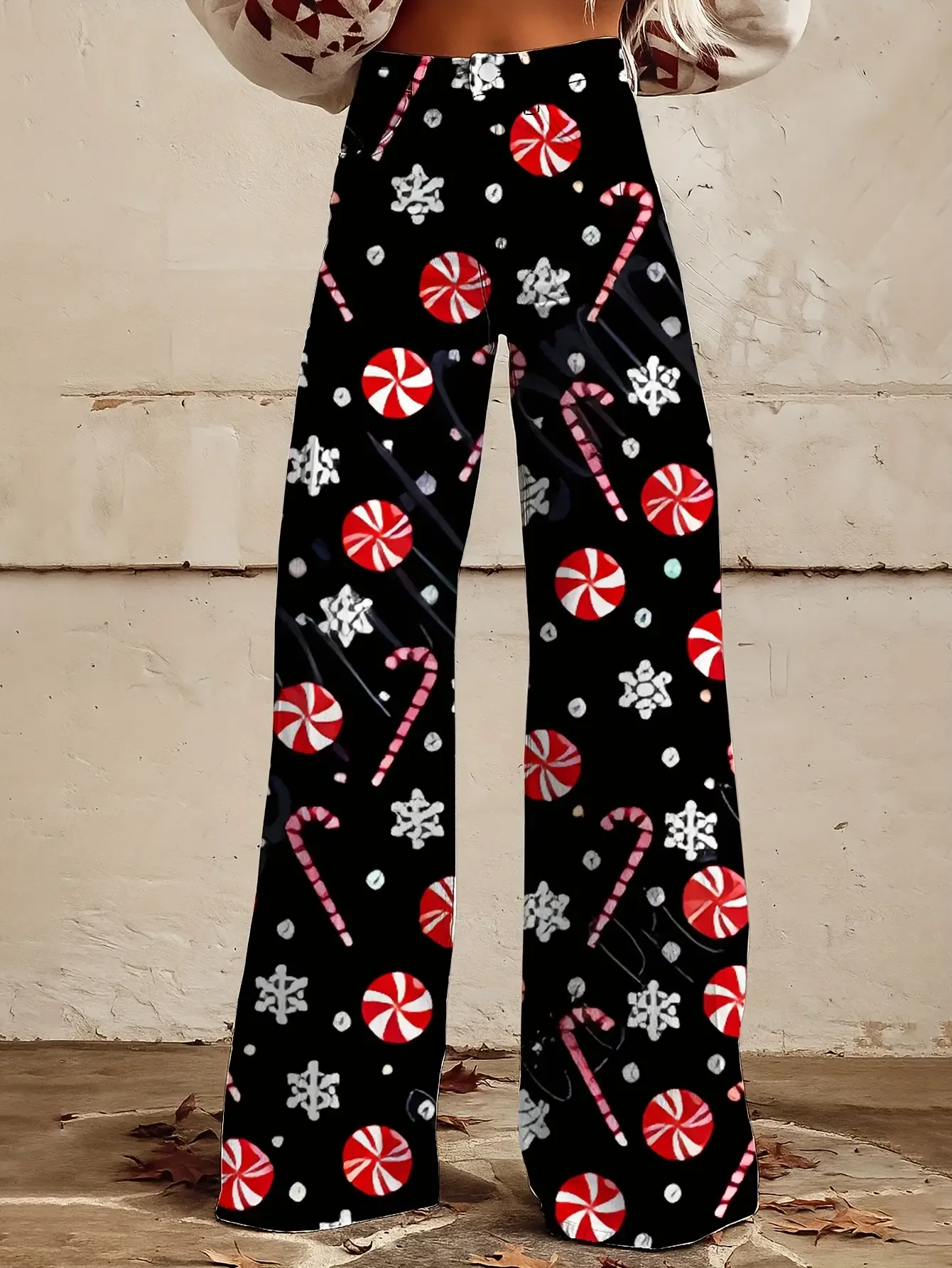 Ladies' imitation denim pants with snowflake pattern autumn and Star and cane candy pattern autumn and winter 3D denim texture
Ladies' imitation denim pants with snowflake pattern autumn and Star and cane candy pattern autumn and winter 3D denim texture