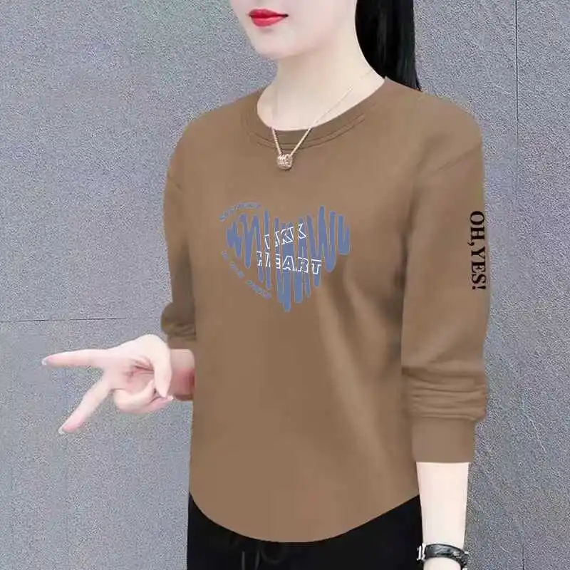 Long Sleeve T-Shirt Women's Base Shirt Inner Wear Top for Middle-Aged And Elderly Polyester Fiber round Neck Commute Style
Long Sleeve T-Shirt Women's Base Shirt Inner Wear Top for Middle-Aged And Elderly Polyester Fiber round Neck Commute Style