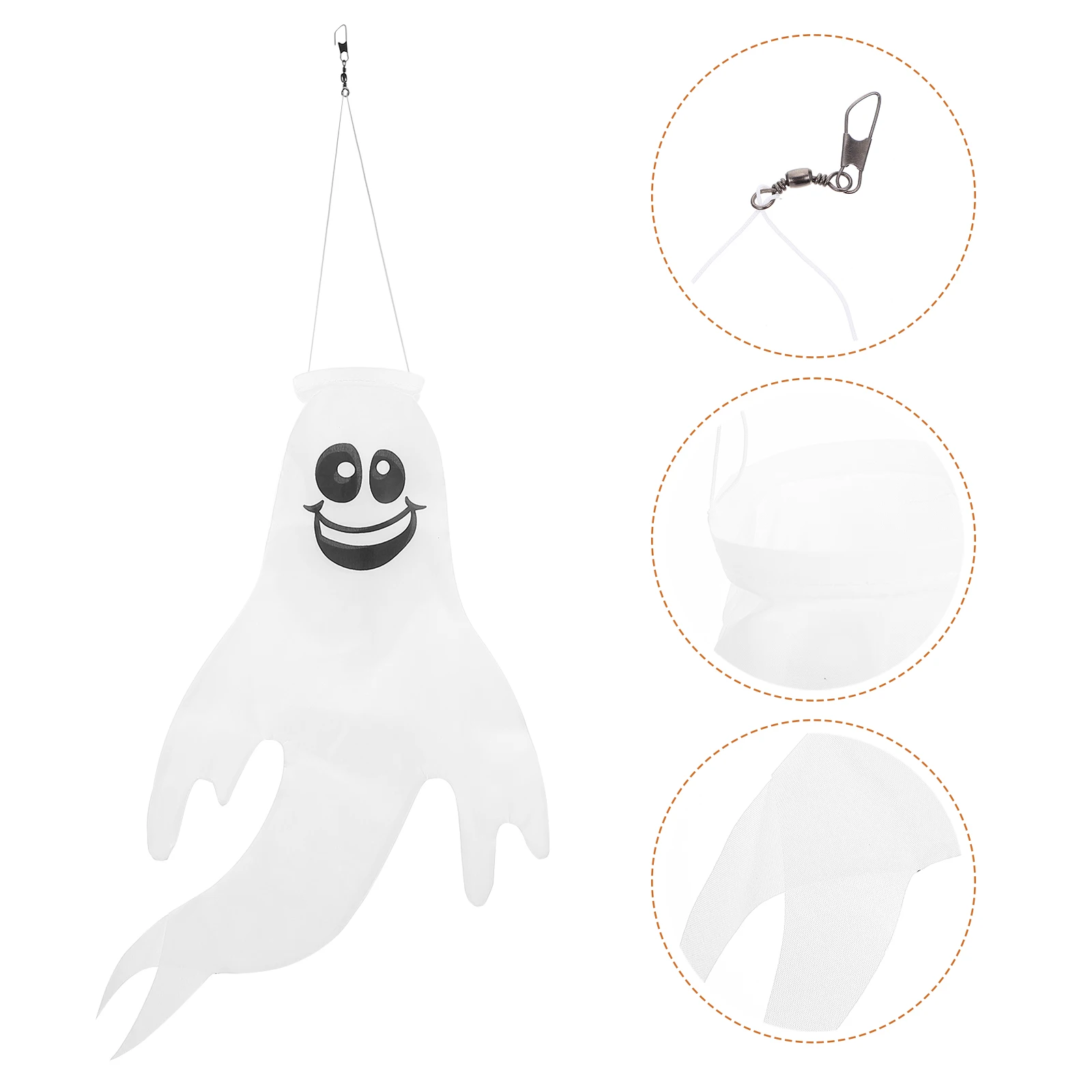 Ghost Flag Durable Polyester Halloween Decor Lightweight Flying Legs Bright Colors Courtyard Garden Decoration Windsock Banner
Ghost Flag Durable Polyester Halloween Decor Lightweight Flying Legs Bright Colors Courtyard Garden Decoration Windsock Banner