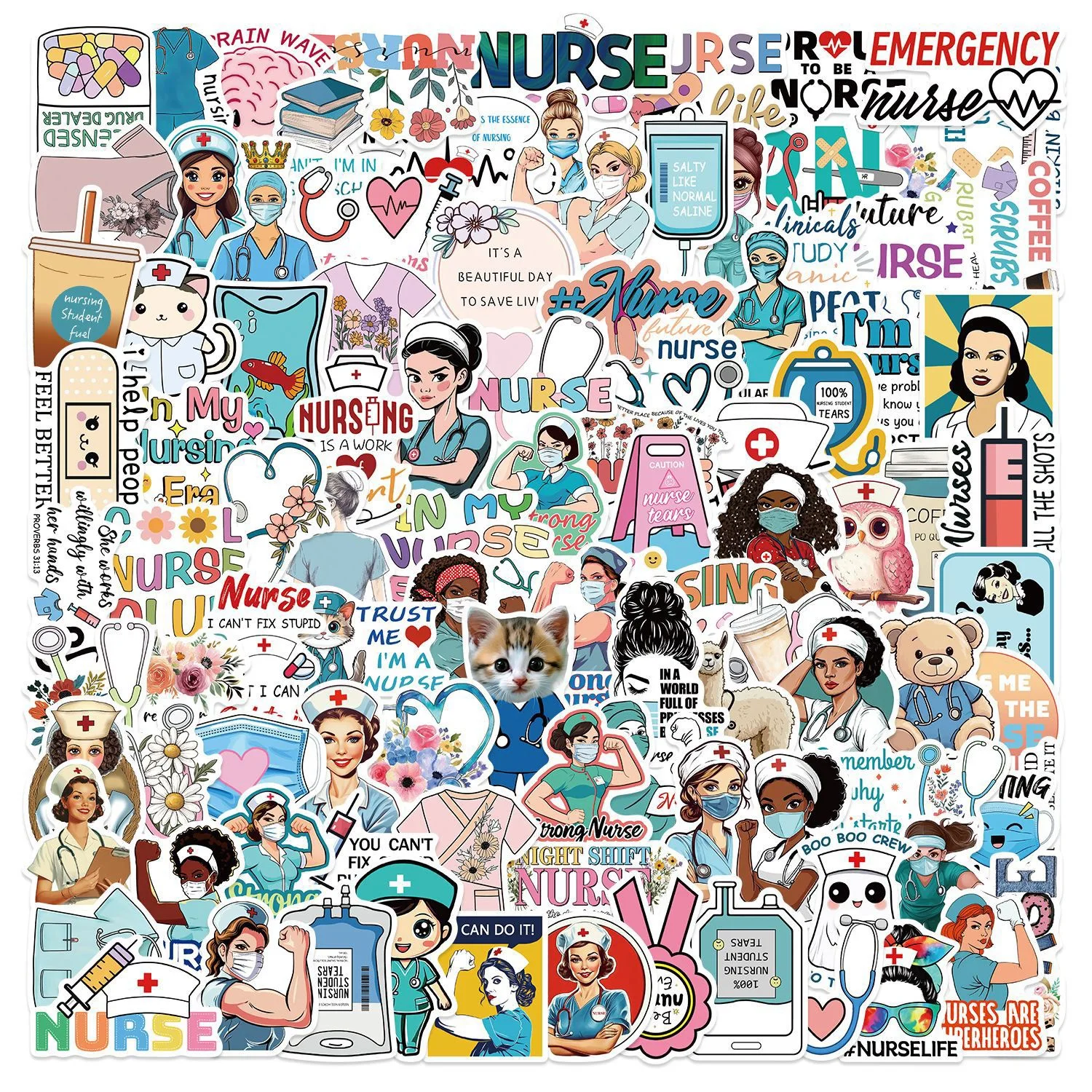 10/50/100Pcs Cute Doctor Nurse TV Show Scrapbooking Stickers Decal for For Guitar Laptop Luggage Car Fridge Graffiti Sticker
10/50/100Pcs Cute Doctor Nurse TV Show Scrapbooking Stickers Decal for For Guitar Laptop Luggage Car Fridge Graffiti Sticker